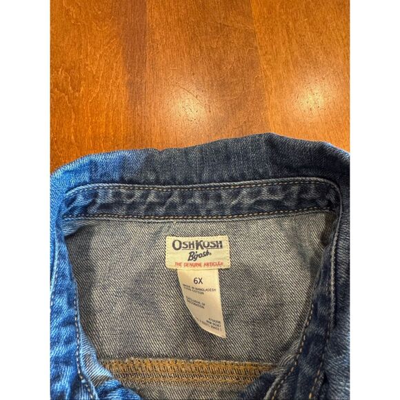 Girls OshKosh Jean jacket size 6x - Picture 2 of 4